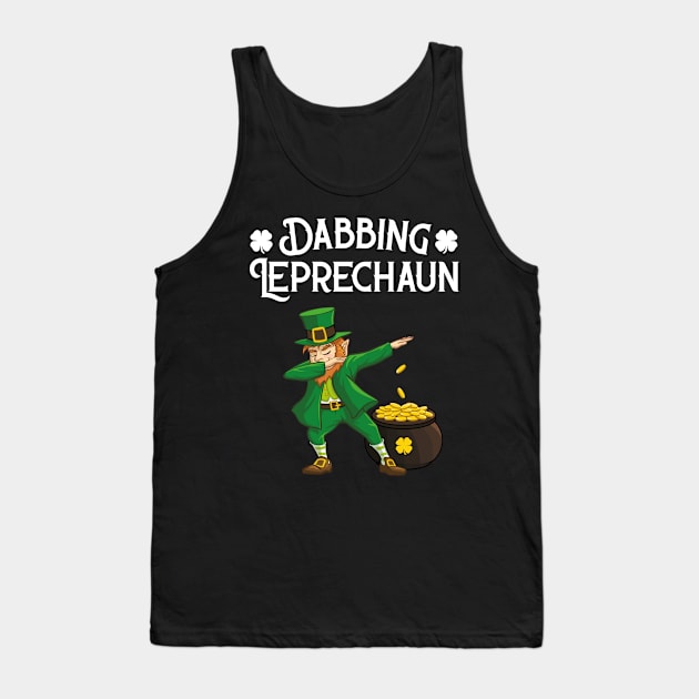 Dabbing Leprechaun Tank Top by trendingoriginals